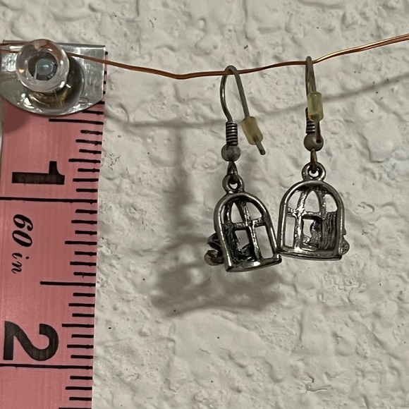 Birdcage Dangly Earrings - Picture 2 of 2